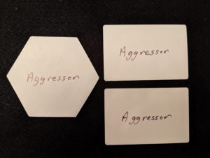 HarmoniousWorlds example aggressor cards