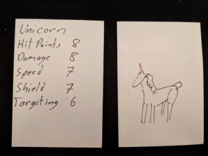 HarmoniousWorlds example character cards, unicorn